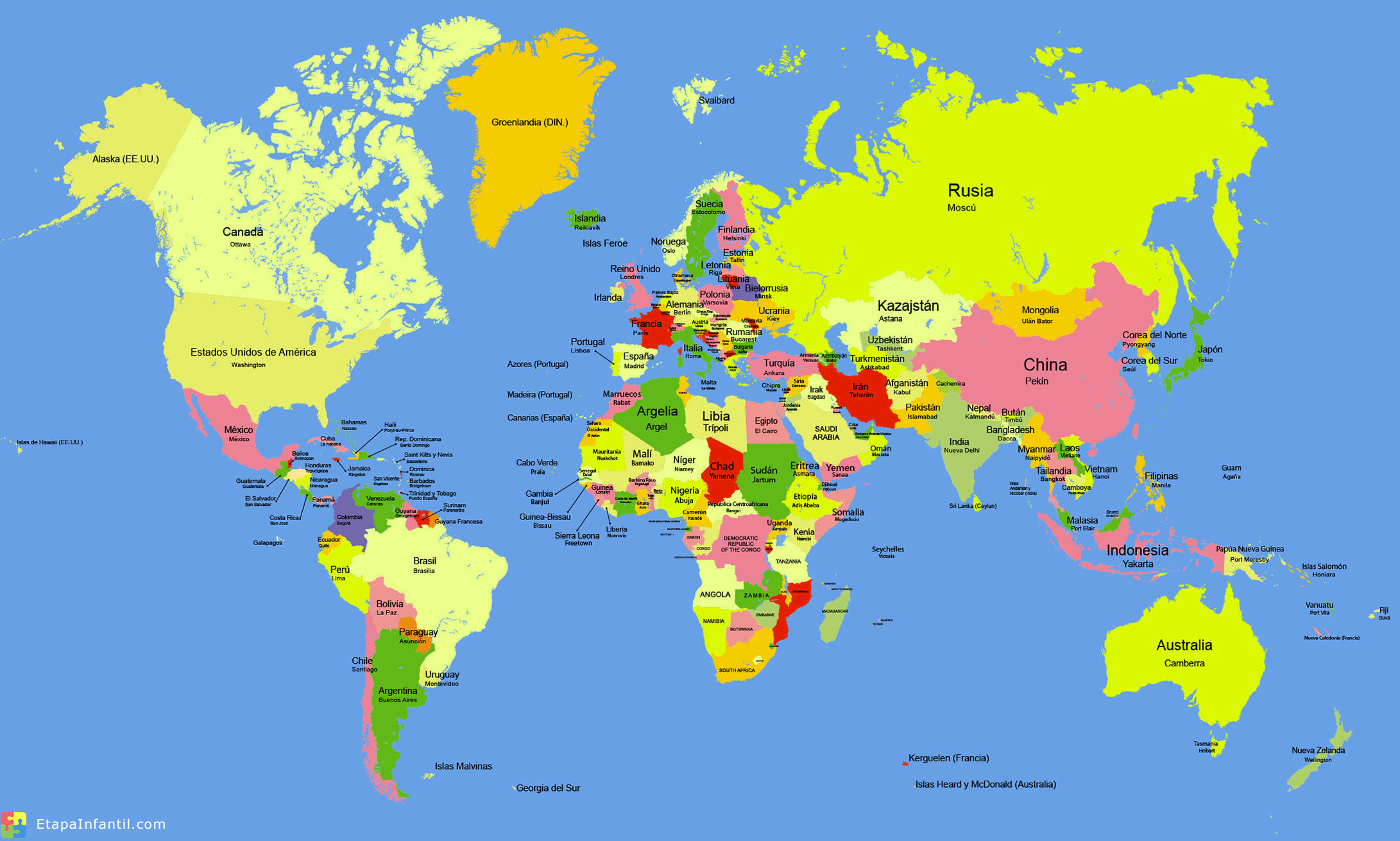 Mapa Mundi Mapa Completo Politico Mapa Continentes E Paises Images 9854